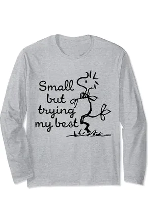 Peanuts Erdnüsse - Woodstock Small But Try My Best Langarmshirt