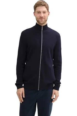 TOM TAILOR Herren Strickjacke aus Baumwolle, , S