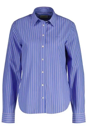GANT Damen REG POPLIN Striped Shirt Bluse, , 38