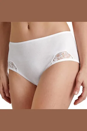 Calida Cotton Desire Midi Slip Damen, aus 100% Baumwolle, Feinripp, ohne Seitennähte und saumfrei