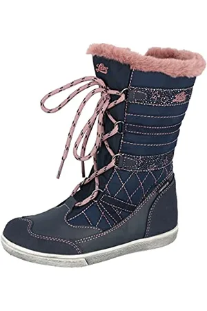 LICO Felisa Mädchen Schneestiefel, marine/rosa, 39 EU