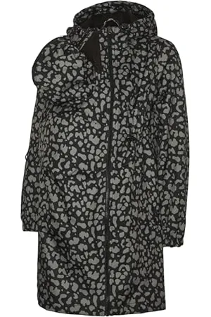Mama;licious Black/AOP:Leo Damen Jacke Mlnella AOP Leo 3in1 Softshell Jacket A. S
