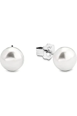 Amor Ohrstecker 925 Sterling Damen Ohrschmuck, mit Süßwasserzuchtperle, 0,7 cm, , Kommt in Schmuck Geschenk Box, 2016870