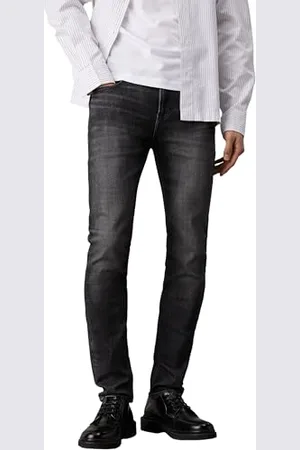 Calvin Klein Herren Jeans Hose Skinny Stretch, Schwarz (Denim Black), 33W/34L