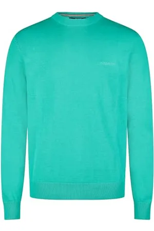 Daniel Hechter Herren Knit Crewneck Strickpullover, Green, XXL