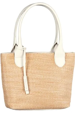 TOM TAILOR Sharon Damen Shopper Umhängetasche Reißverschluss Mittelgroß Weiß