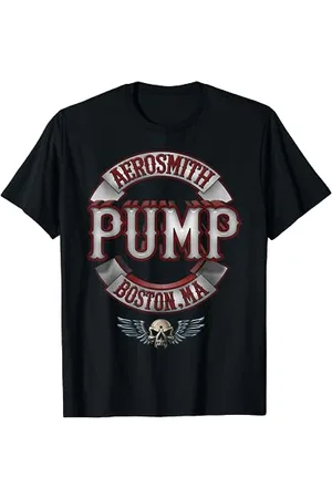 Aerosmith Damen Pump T-Shirt S Crew-Ausschnitt Klassisch Kurzarm