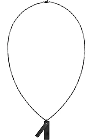 Calvin Klein Halskette mit Anhänger für Herren Kollektion ARCHITECTURAL LINES mit Schwarzer Ionenbeschichtung (IP) - 35000414