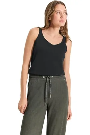 CECIL Damen B321626 Tank Top, Black, X-Large
