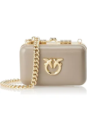 Pinko Damen Vanity Airpods Vitello Shiny V Reisezubehör-Umhängetasche