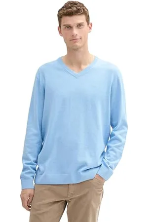 TOM TAILOR Herren Strickpullover mit V-Ausschnitt, , XXXL