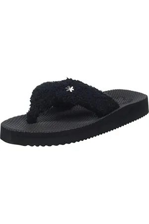 flip*flop Damen comfyspa Hausschuh, Black, 36 EU