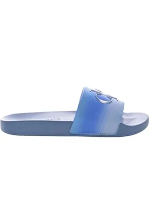 Calvin Klein Jeans Damen Badeschuhe Slide Jelly Badelatschen, Blau (Dusk Blue), 36