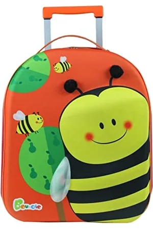 Bayer Chic 2000 Bouncie Kinder-Trolley mit 3D-Bienen-Motiv, Kinderkoffer, Kindergepäck