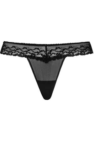 Teyli String Tanga Damen mit Zarter Spitze Verziert - Strings & Tangas für Damen aus Transparentem Mesh