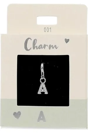 Depesche 11785-001 Charms Express yourself - Anhänger für Halsketten und Armbänder, Buchstabe A, versilbert, als kleines Geschenk