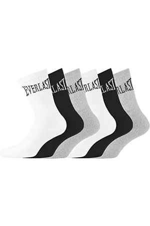 Everlast Sportsocken Herren Anti-Reizung, Socken Herren, Angenehm, Hypoallergen (6er Pack), Schwarz/Grau/Weiß, 43/46