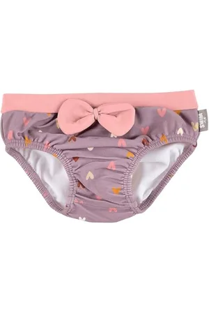 Sterntaler Badehose Herz Print und Schleife - UV-Schutz 50+ Schwimmhose - Mädchen Badehose mit praktischer Kordel zur Weitenregulierung, , Größe 104