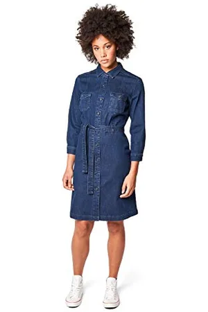 Lee Damen DENIM DRESS Lässiges Business-Kleid, , XS