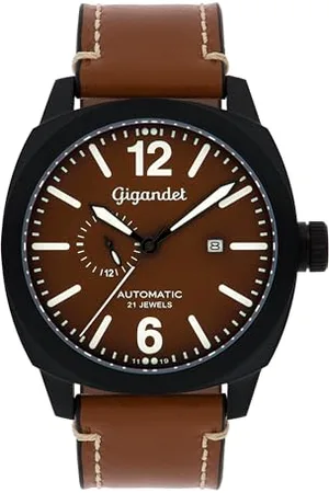 Gigandet Herren Analog Japanisches Automatikwerk Uhr mit Leder Armband 5VNAG16NE/001