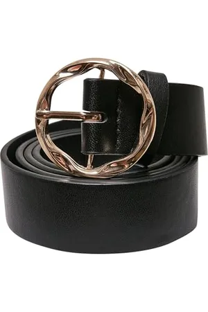 Urban classics Damen TB5820-Small Synthetic Leather Ladies Belt Gürtel, Black, L/XL