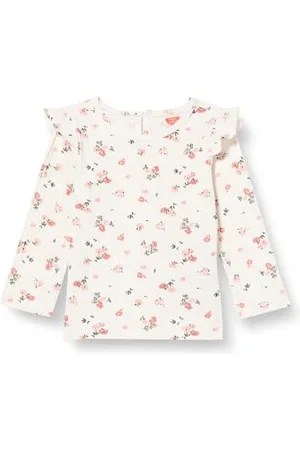 Koton Babygirl T-Shirt Long Sleeve Frill Detailed Floral Ribbed