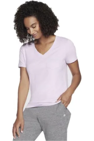 Skechers Damen GODRI Serene V-Neck Tee T-Shirt,