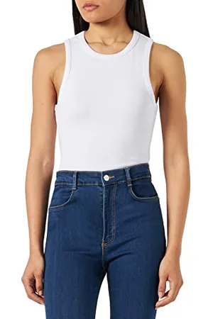 TOM TAILOR Damen 1036941 Basic Top, 20000-White, L