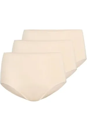 Teyli Slip Damen 3er Pack Baumwolle zum Kaschieren von Unvollkommenheiten - Bikinis & Taillenslips für Damen - Slips Baumwolle Damen - Slip Baumwolle Frauen L