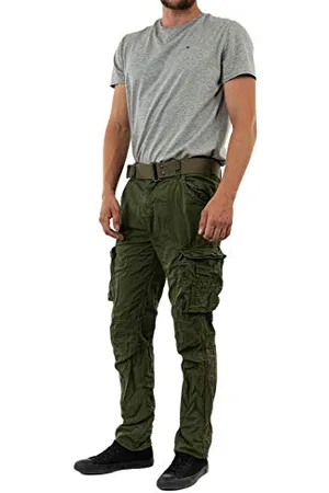 Schott NYC Homme Trranger70 Pants, Vert , 33W EU