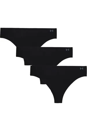 Under Armour Damen Pure Stretch Tanga Unterwäsche, 3er-Pack, , M