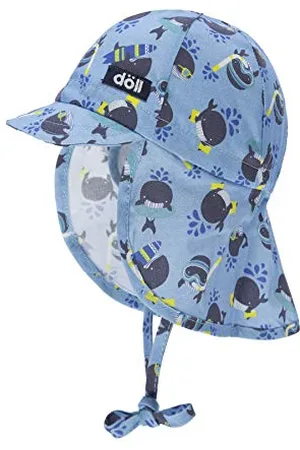 Döll Baby-Jungen Bindemütze mit Schirm und Nackenschutz Mütze, , (Herstellergröße: 47)