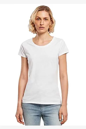 Build Your Brand Damen BB012-Ladies Basic Tee T-Shirt, White, 3XL