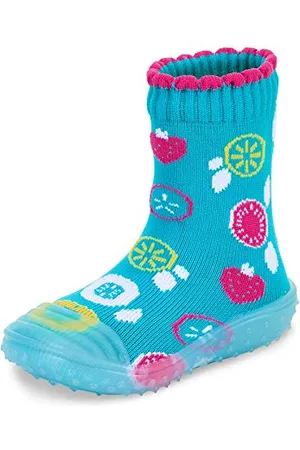 Sterntaler Baby - Mädchen Adventure-Socks, Socke mit Gummisohle, Wasserschuh, Größe: 21/22