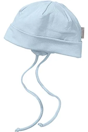 Sterntaler Unisex Beanie mit Bindebändern, Alter: ab 6-9 Monate, Größe: 45, Blau