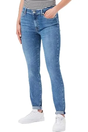 7 for all Mankind Damen Hw Skinny Slim Illusion Stride Jeans, , 24W / 24L EU