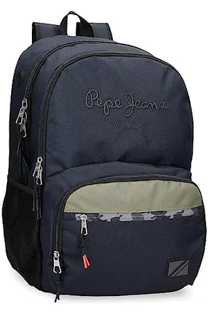 Pepe Jeans Cromwell Schulrucksack, Doppelfach, , 33 x 46 x 15 cm, Polyester, 22,77 l, , Talla única, Schulrucksack mit doppeltem Fach