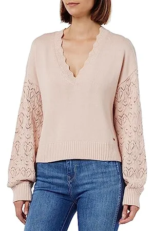 Pepe Jeans Damen Damara V Neck Pullover Sweater, , M