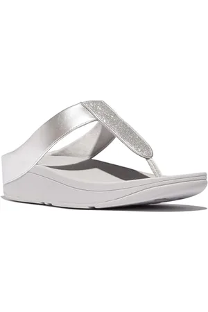 FitFlop Damen Fino Glitterdust Metallic Toe-Post Sandale, , 36 EU