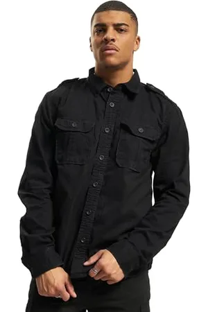 Brandit Vintage Shirt Long Sleeve, Farbe: Black, Größe: XL