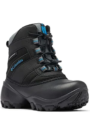Columbia Rope Tow 3 Waterproof wasserdichte Winterstiefel für Kinder, Schwarz (Black x Dark Compass), 29 EU