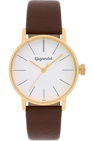 Gigandet Damen Analog Japanisches Quarzwerk Uhr mit Leder Armband AVG43-03