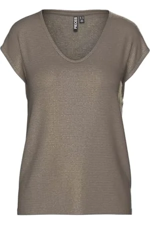 Pieces® Pcbillo Tee Lurex Stripes Noos Bc
