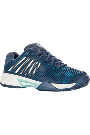 K-Swiss Performance Hypercourt Express 2 HB Tennis Shoe, Indian Teal/Star White/Moonstruck, 34 EU