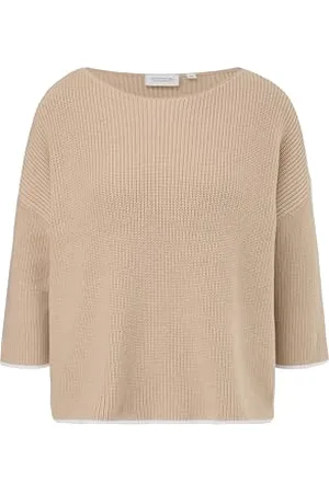 Comma, Strickpullover mit Kontrast-Details