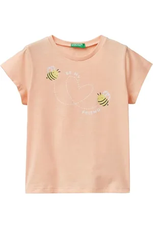 Benetton Mädchen 3i1xg10dz T-Shirt, , XS
