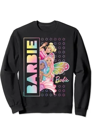Barbie – Meerjungfrau Fee Prinzessin Sterne Pastell Vertikales Schild Sweatshirt