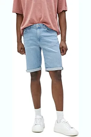 Koton Men Denim Shorts Bermuda Folded Cuff Detailed Cotton