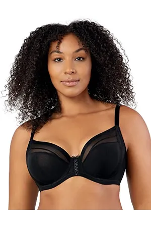 Parfait Shea P6062 Damen-BH mit voller Büste, Mesh-Einsatz, tiefem Ausschnitt und ungefütterten Drahtbügeln, , 80D