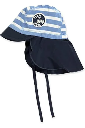 sigikid Schirmmütze mit Nackenschutz aus Bio-Baumwolle für Baby Jungen in den Größen 38 bis 46